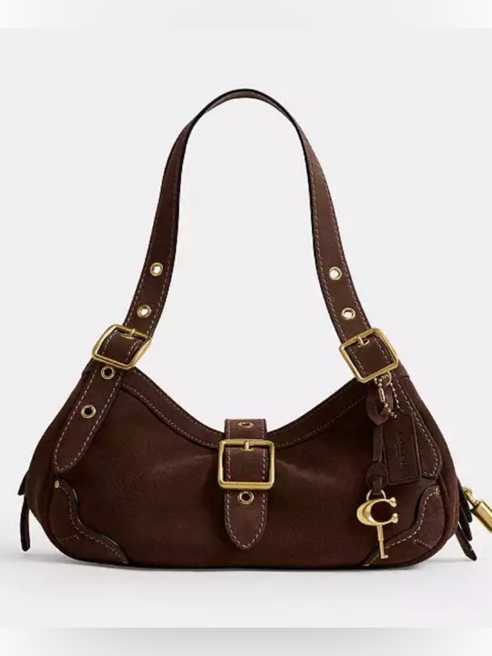 COACH Drifter Shoulder Bag 31, DARK CHOCOLATE - Picture 10 of 10